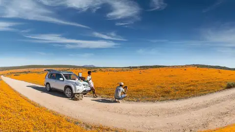 Desierto del Kalahari Sudáfrica desde las alturas