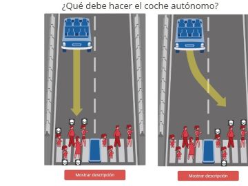 El siniestro experimento que analiza el futuro de la circulación: ¿a quién salvaría un coche autónomo en un accidente? El siniestro experimento que analiza el futuro de la circulación: ¿a quién salvaría un coche autónomo en un accidente?