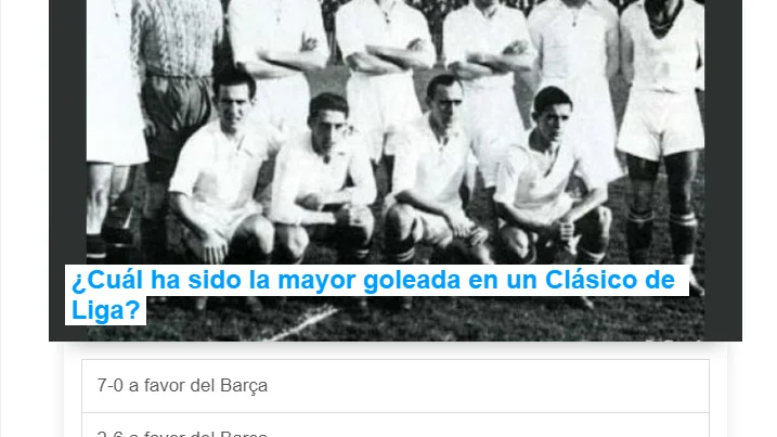 ¿Cuánto sabes de El Clásico?