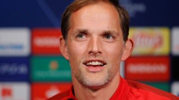 Thomas Tuchel en rueda de prensa tras el partido contra el Nápoles en Champions