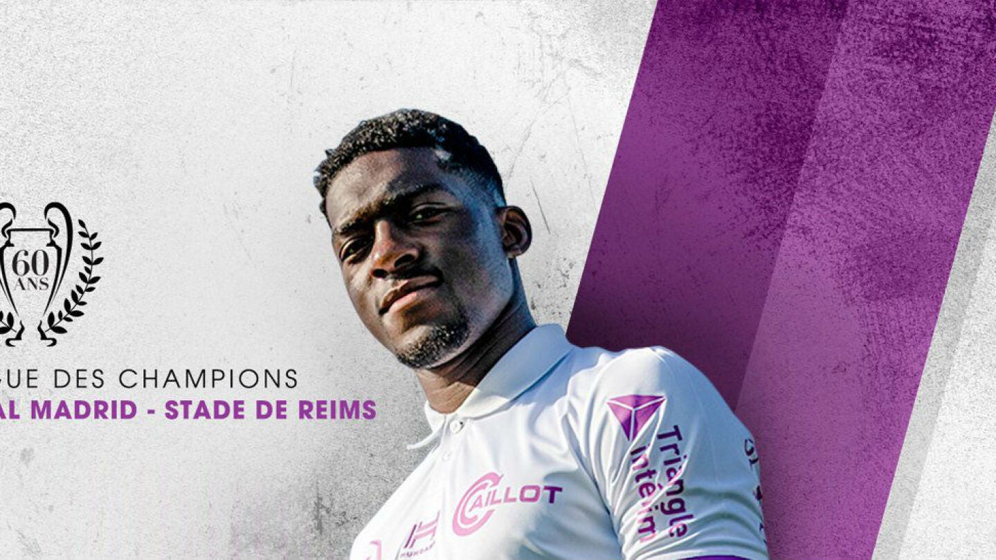 Homenaje del Stade de Reims al Real Madrid en su tercera equipaci&oacute;n