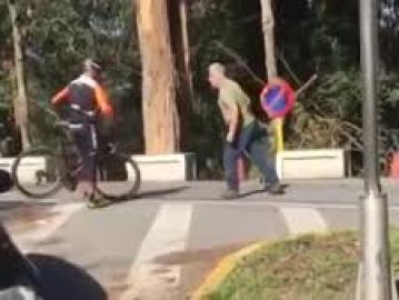 Camionero agrede a ciclistas Camionero agrede a ciclistas