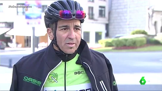 Uno de los ciclistas agredidos por un camionero Uno de los ciclistas agredidos por un camionero