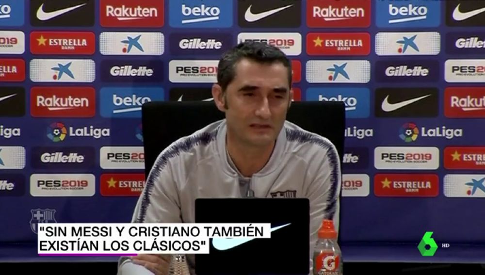 Valverde: "Antes de Messi y Cristiano ya existía el Clásico, había tensión... había hasta cochinillos volando"