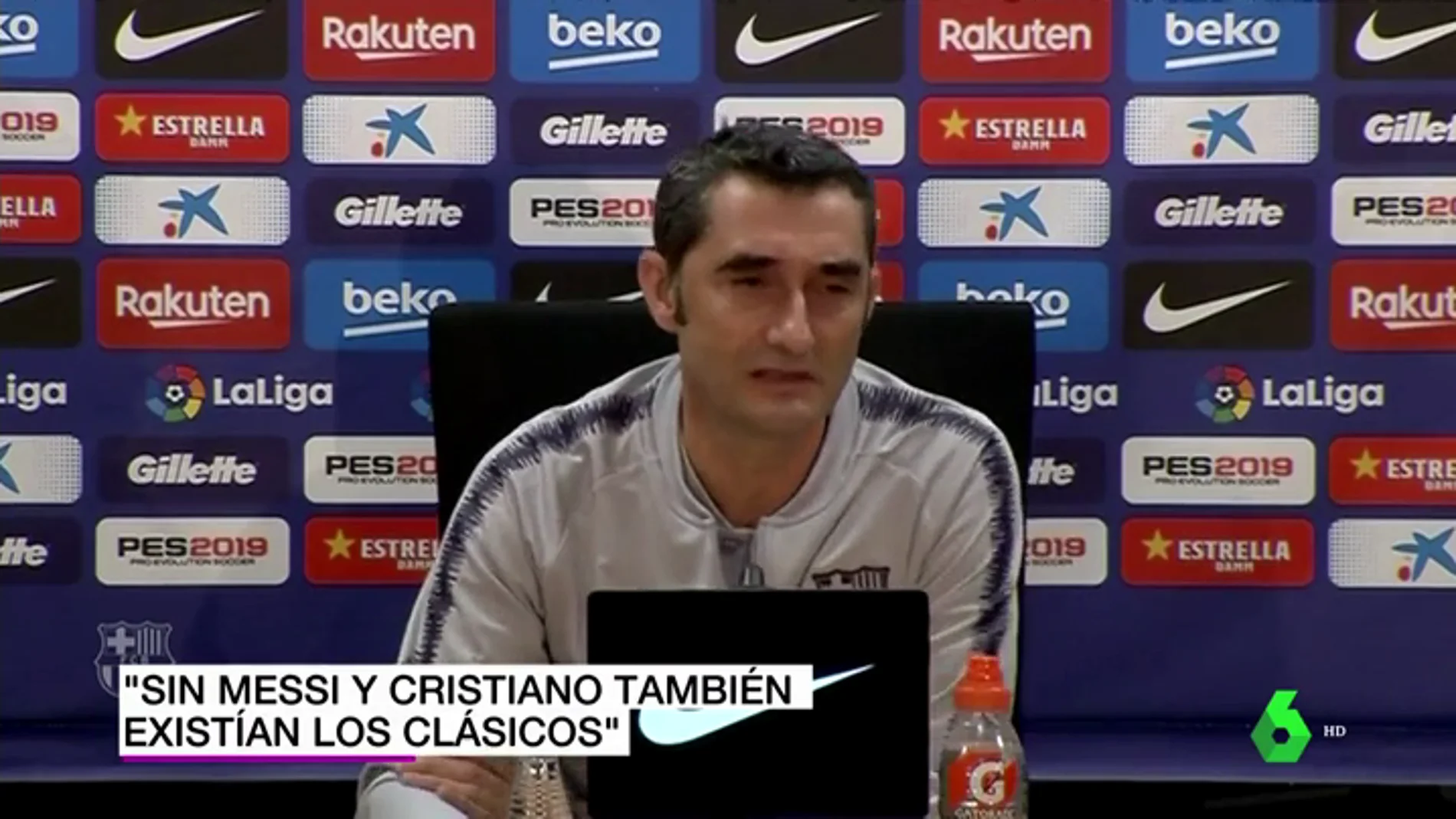 Valverde: "Antes de Messi y Cristiano ya existía el Clásico, había tensión... había hasta cochinillos volando"