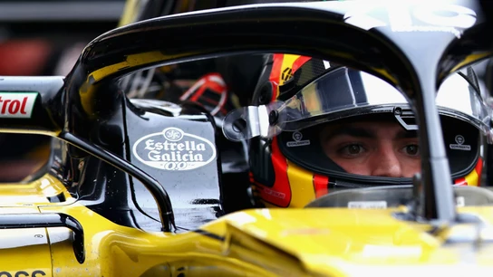 Carlos Sainz, a bordo del Renault Carlos Sainz, a bordo del Renault