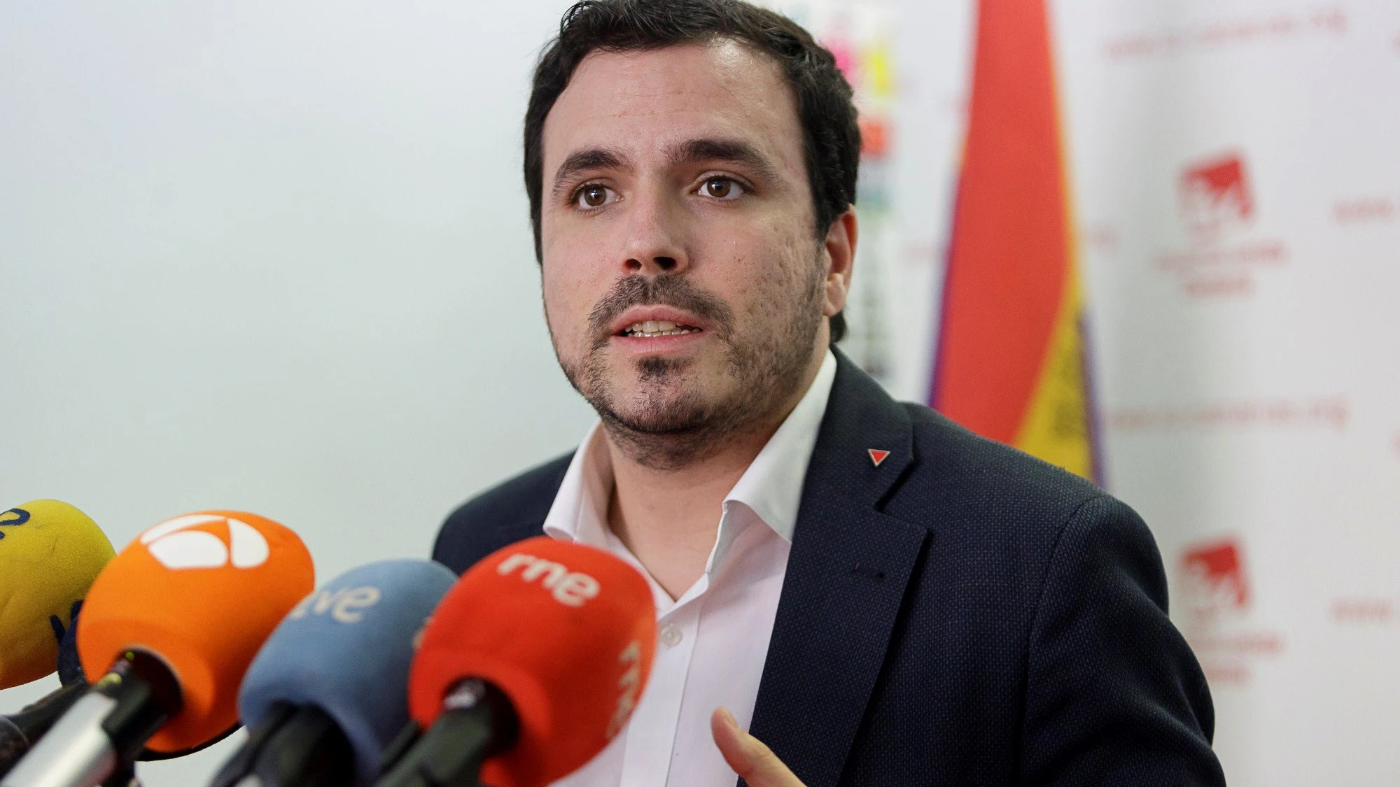 El líder de Izquierda Unida, Alberto Garzón