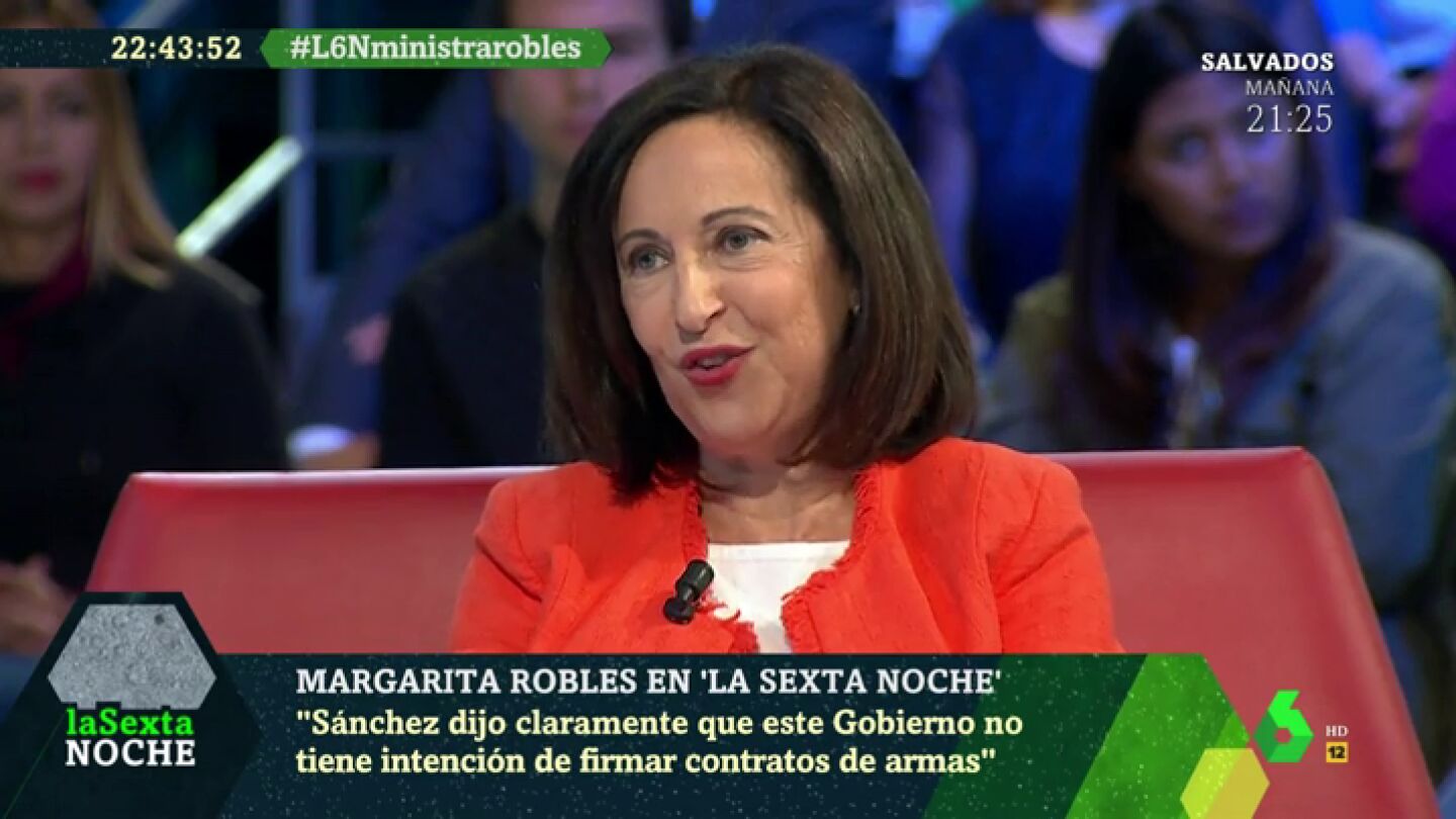 Margarita Robles: "Garantizo que las bombas del Ej&eacute;rcito no ir&aacute;n a parar a Arabia Saud&iacute;"
