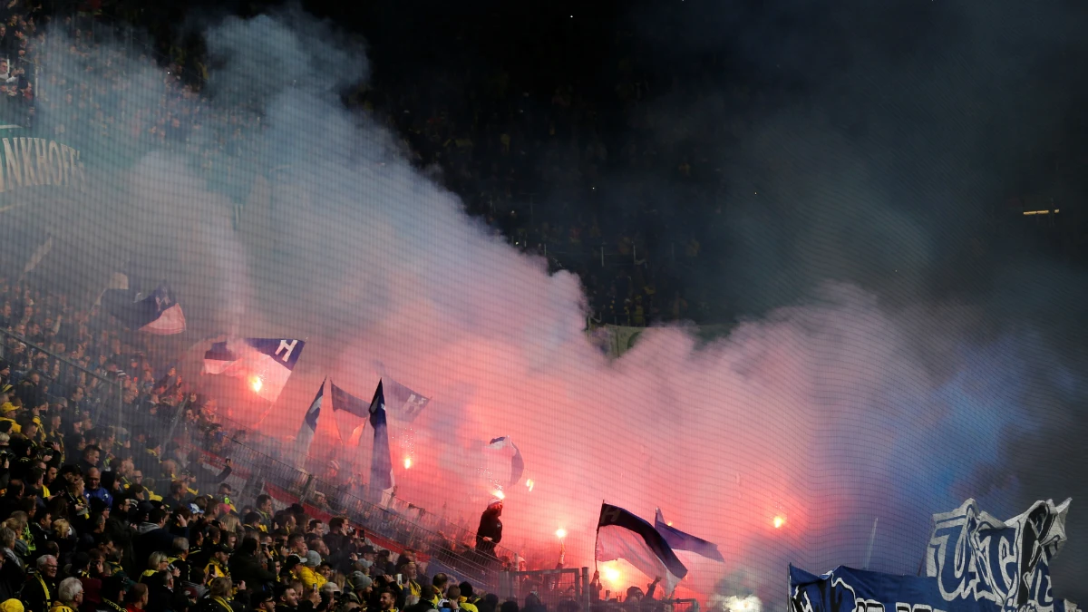 Bengalas en la zona del Hertha