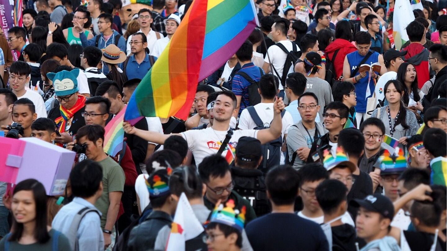 Marcha LGTBI en Taiw&aacute;n