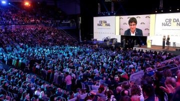 Carles Puigdemont en el acto de la Crida Nacional