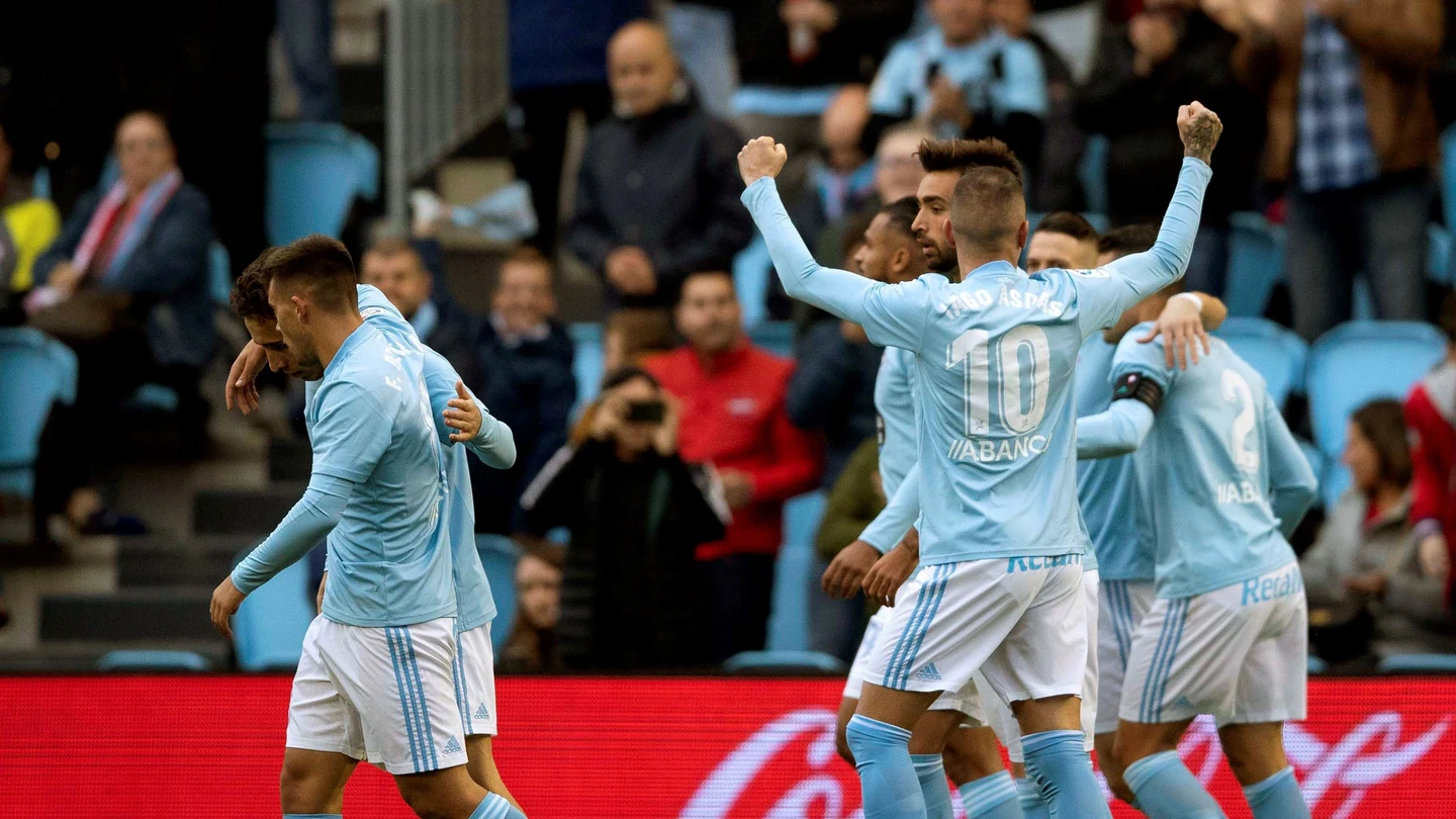 Iago Aspas celebra un gol ante el Eibar Iago Aspas celebra un gol ante el Eibar