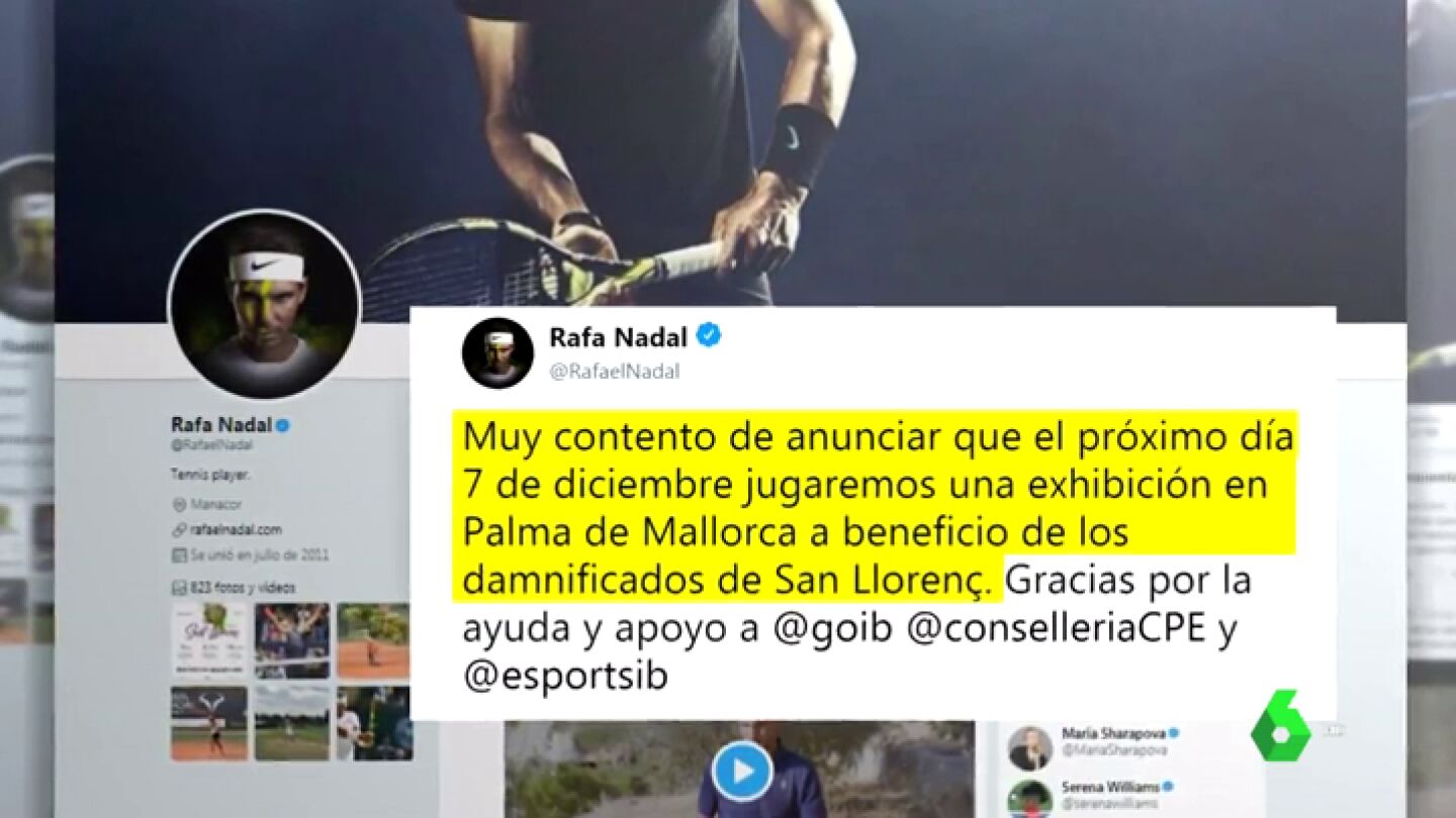 Rafa Nadal jugar&aacute; una exhibici&oacute;n en Palma a beneficio de Sant Lloren&ccedil;