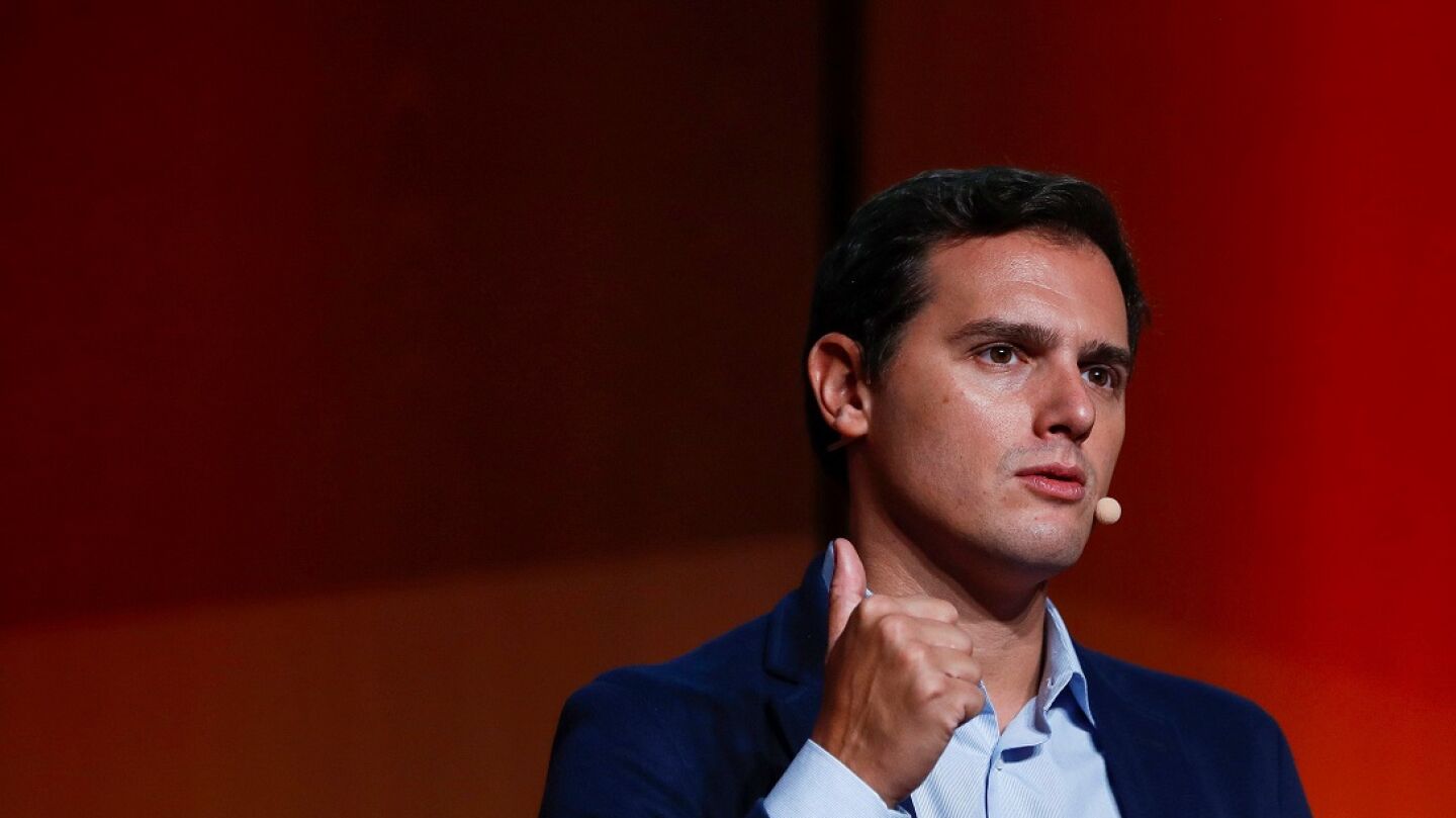 Albert Rivera durante un acto p&uacute;blico