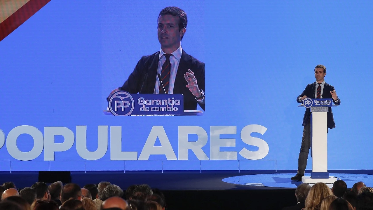 Pablo Casado en la Interparlamentaria del Partido Popular