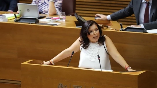 La portavoz de Ciudadanos en Les Corts Valencianes, Mari Carmen Sánchez La portavoz de Ciudadanos en Les Corts Valencianes, Mari Carmen Sánchez