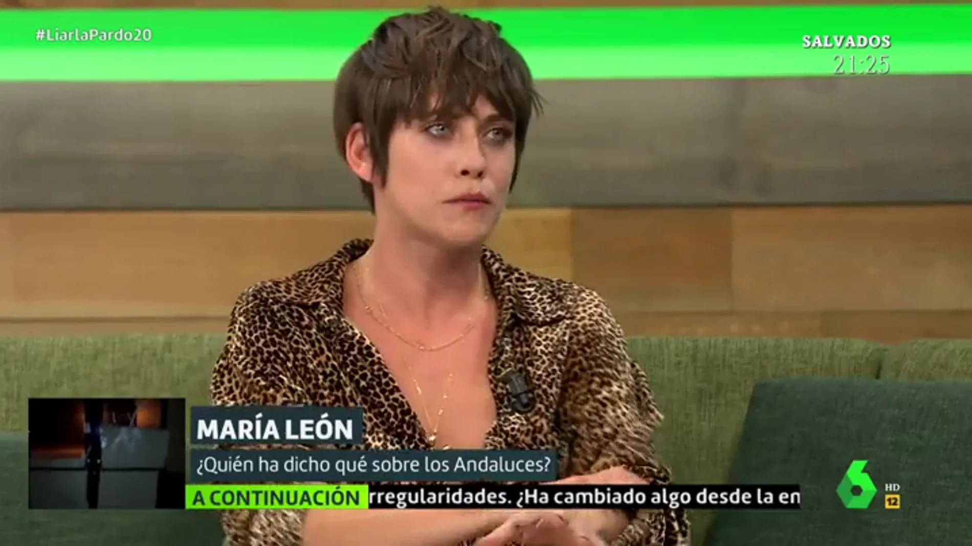 La actriz María León en Liarla Pardo