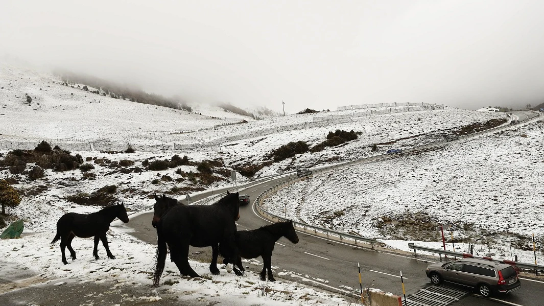 Imagen de una carretera nevada