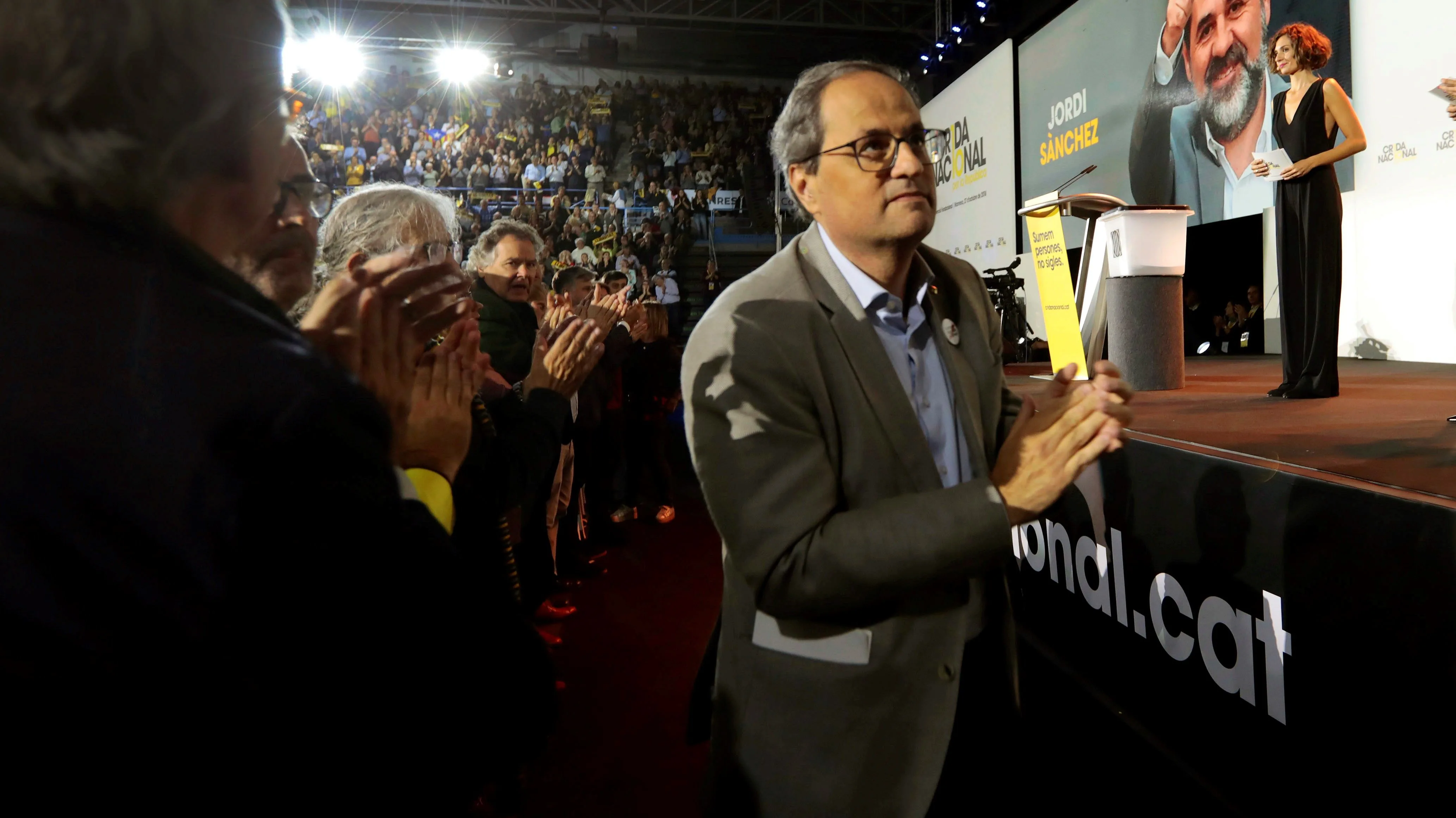 Quim Torra en la presentación de la Crida