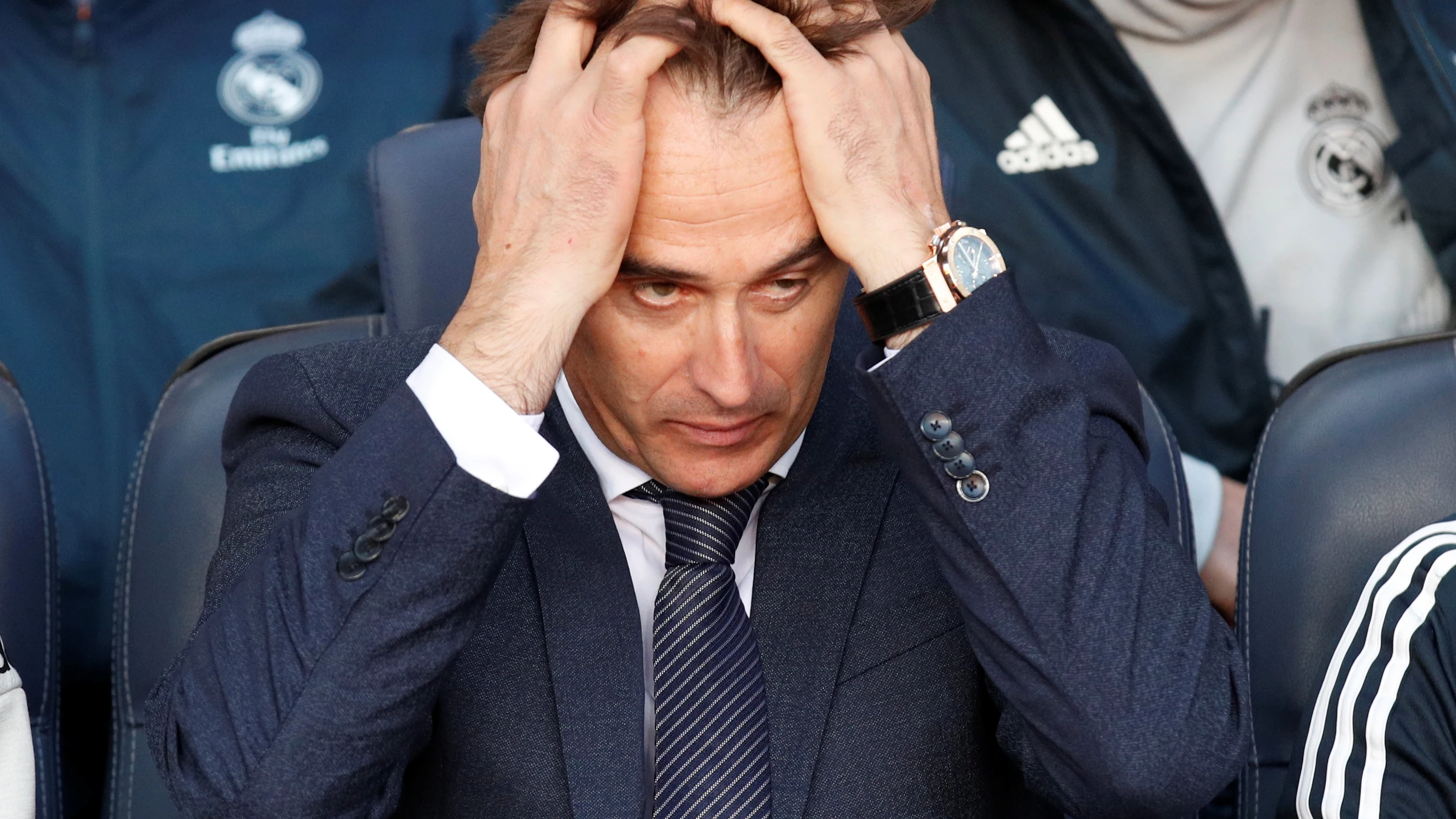 Lopetegui, en el banquillo del Camp Nou