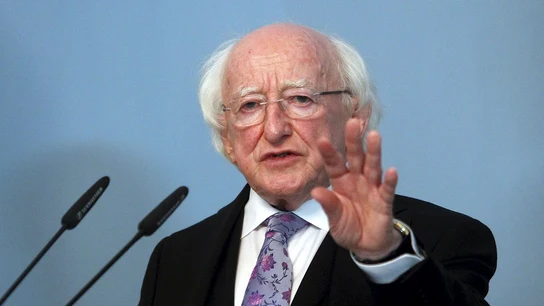 El presidente de Irlanda, Michael D. Higgins El presidente de Irlanda, Michael D. Higgins