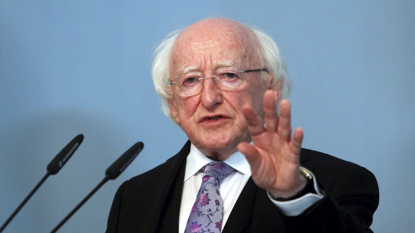 El presidente de Irlanda, Michael D. Higgins