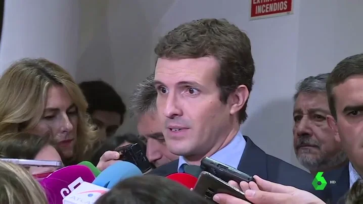 Pablo Casado habla tras la renuncia de Cospedal