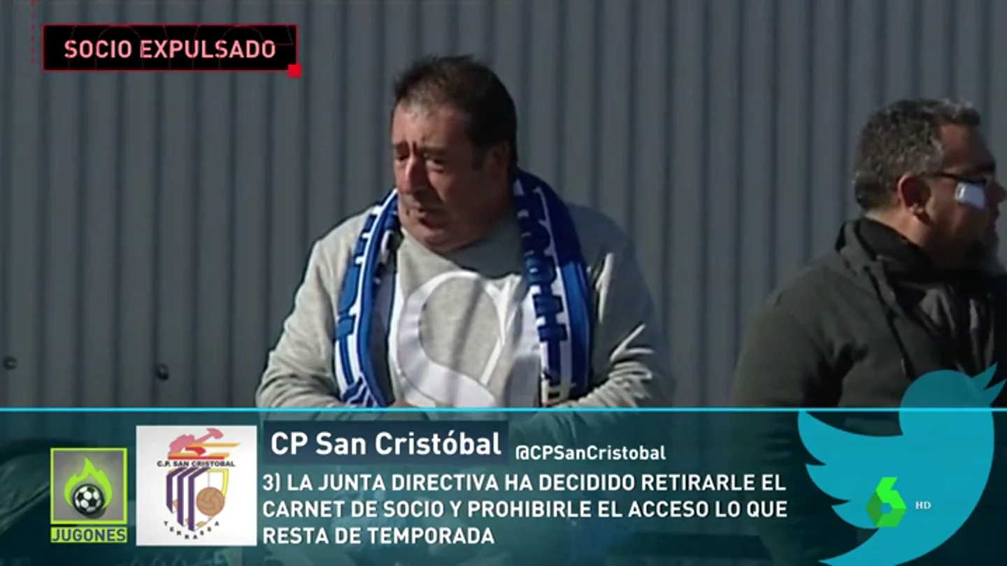 El San Cristóbal expulsa a un aficionado por insultos machistas El San Cristóbal expulsa a un aficionado por insultos machistas