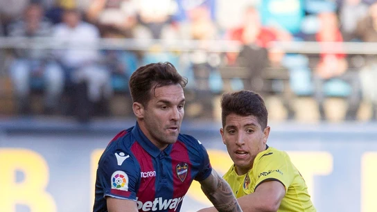 Toño García, durante un partido contra el Villarreal Toño García, durante un partido contra el Villarreal
