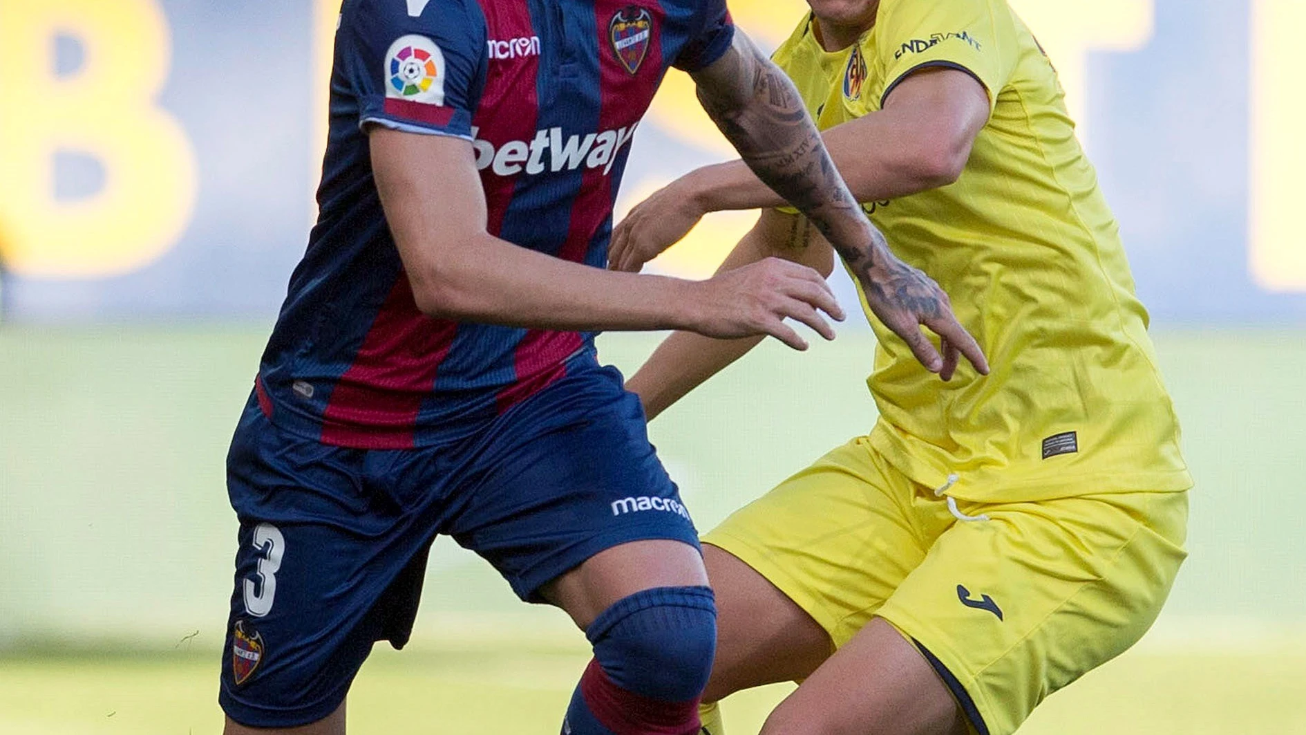 Toño García, durante un partido contra el Villarreal