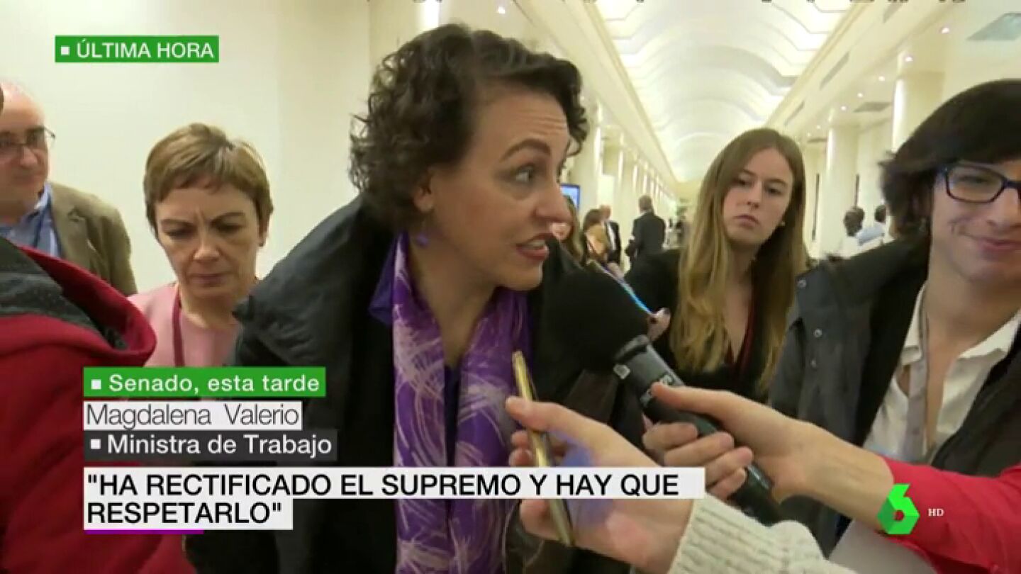 La reacci&oacute;n del Gobierno a la sentencia que da la raz&oacute;n a la banca: "El Supremo ha rectificado y hay que respetarlo"
