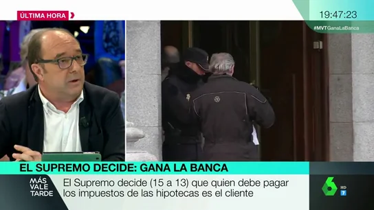Jesús Maraña, tras la decisión del impuesto de las hipotecas: "Esto le va a pasar factura al prestigio del Supremo, se podría haber evitado" Jesús Maraña, tras la decisión del impuesto de las hipotecas: "Esto le va a pasar factura al prestigio del Supremo, se podría haber evitado"