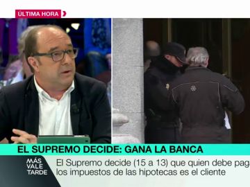 Jesús Maraña, tras la decisión del impuesto de las hipotecas: "Esto le va a pasar factura al prestigio del Supremo, se podría haber evitado" Jesús Maraña, tras la decisión del impuesto de las hipotecas: "Esto le va a pasar factura al prestigio del Supremo, se podría haber evitado"