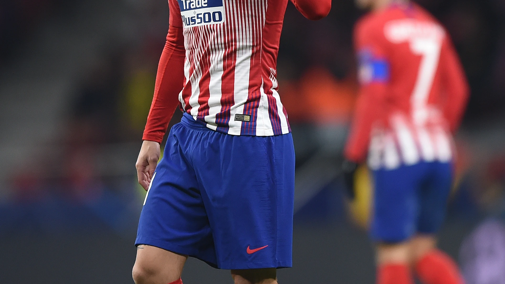 Lucas Hernández, durante el partido contra el Dortmund