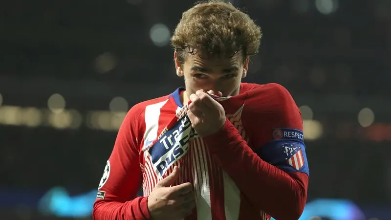 Antoine Griezmann, atacante del Atlético de Madrid. Antoine Griezmann, atacante del Atlético de Madrid.