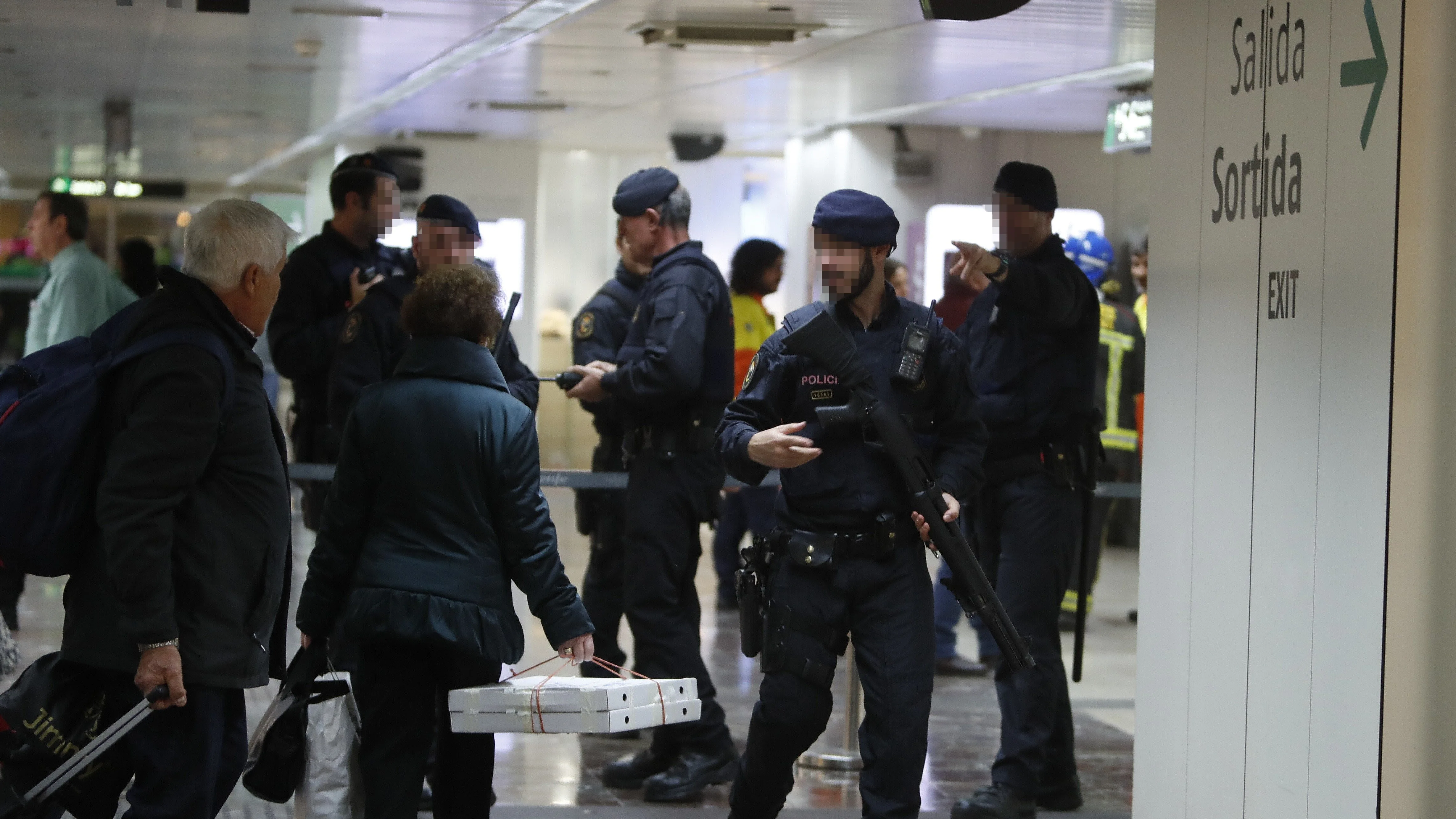 Los Mossos d'Esquadra han desalojado dos trenes del AVE 