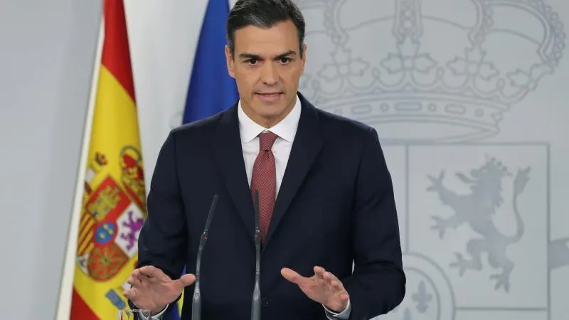 El presidente del Gobierno, Pedro Sánchez