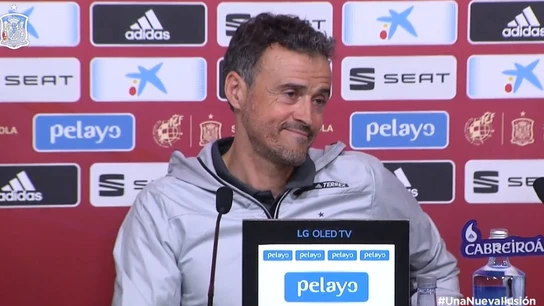 Luis Enrique, en rueda de prensa en Las Rozas Luis Enrique, en rueda de prensa en Las Rozas
