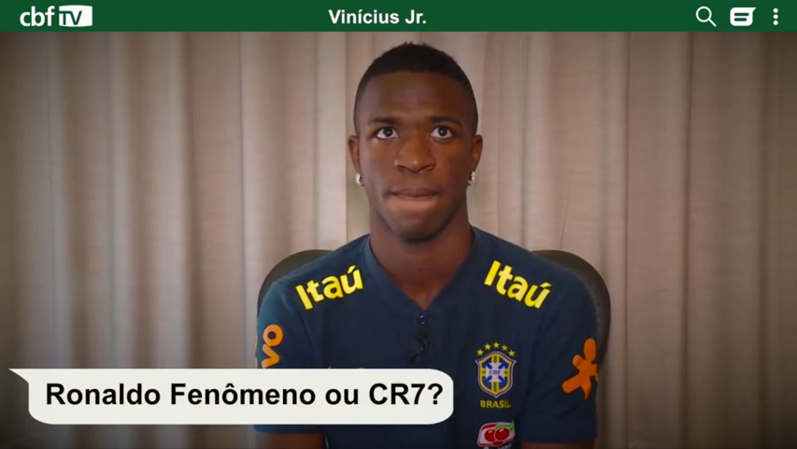 &iquest;Ronaldo o Cristiano? Vinicius se atreve hasta a cantar en su test m&aacute;s personal