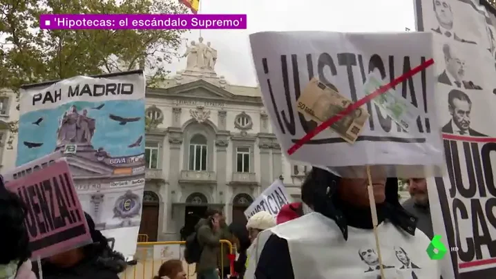 Protestas a las puertas del Tribunal Supremo