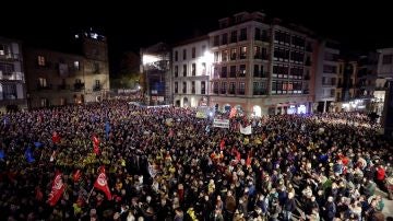 Manifestación convocada por la plantilla de Alcoa en Avilés