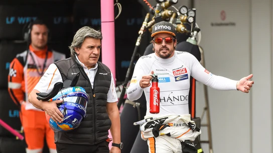 Fernando Alonso, durante el GP de México Fernando Alonso, durante el GP de México