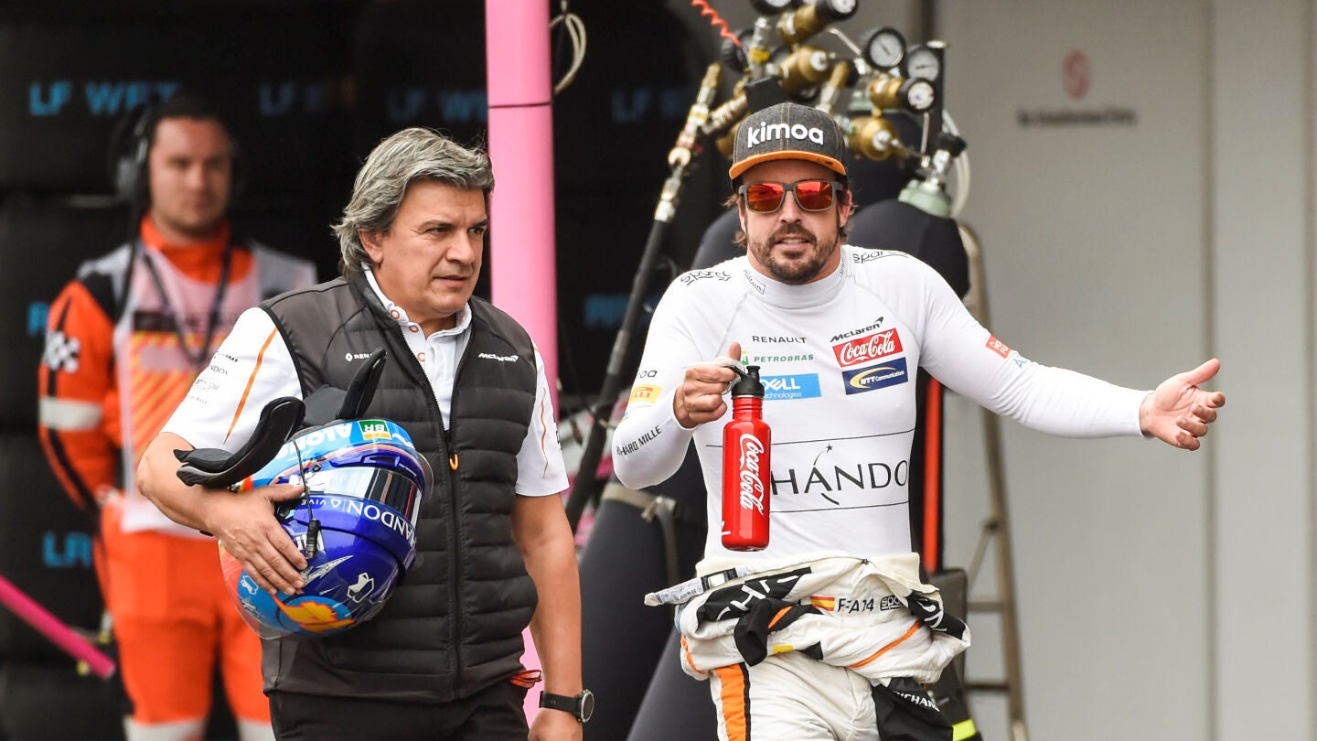 Fernando Alonso, durante el GP de M&eacute;xico