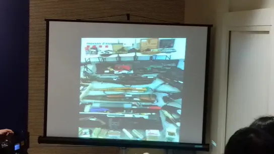 Arsenal de armas del francotirador que pretendía matar a Sánchez Arsenal de armas del francotirador que pretendía matar a Sánchez