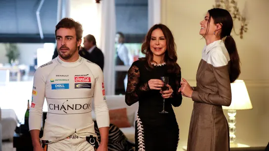 Fernando Alonso, en un acto promocional en Sao Paulo Fernando Alonso, en un acto promocional en Sao Paulo