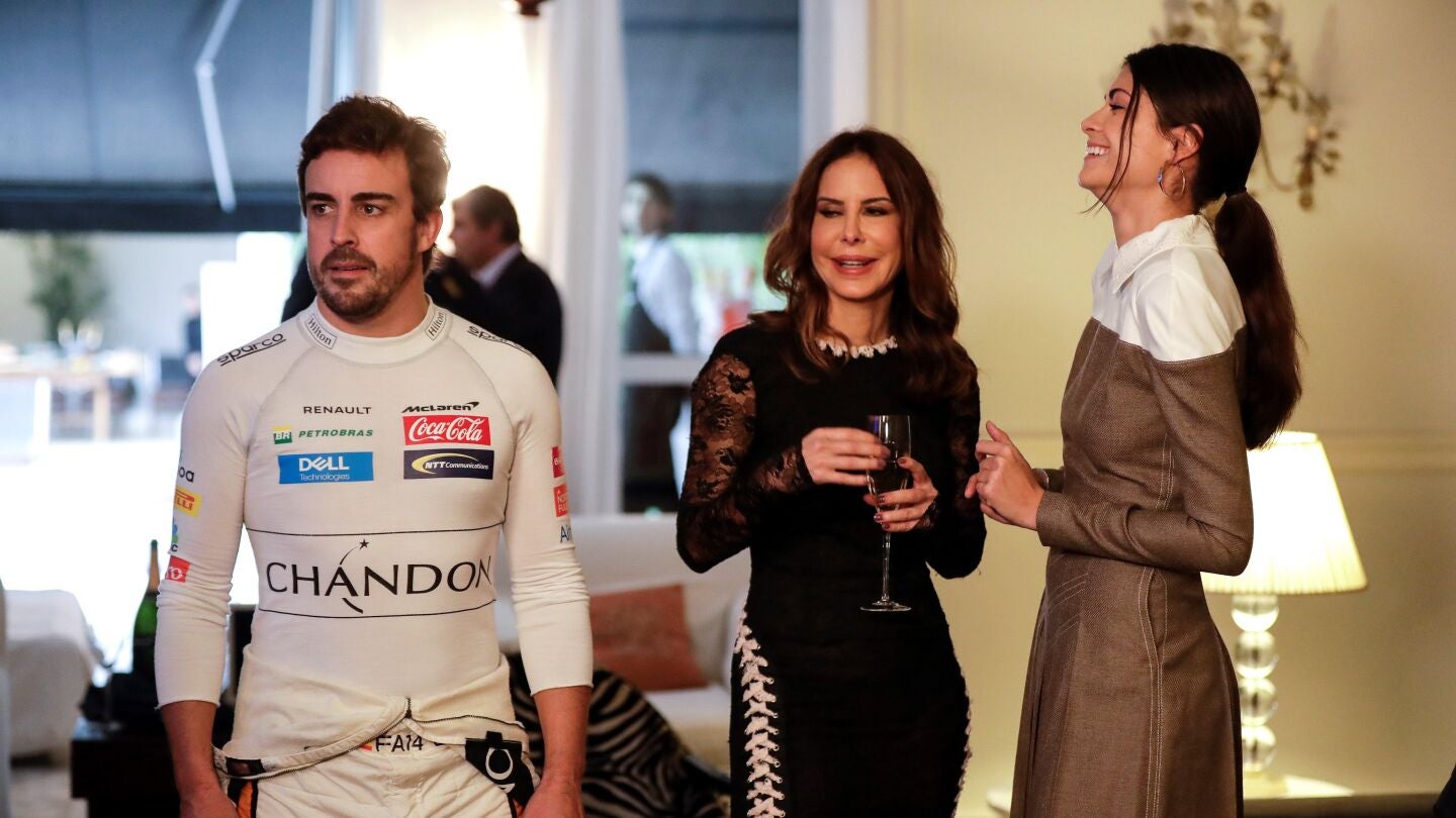 Fernando Alonso, en un acto promocional en Sao Paulo