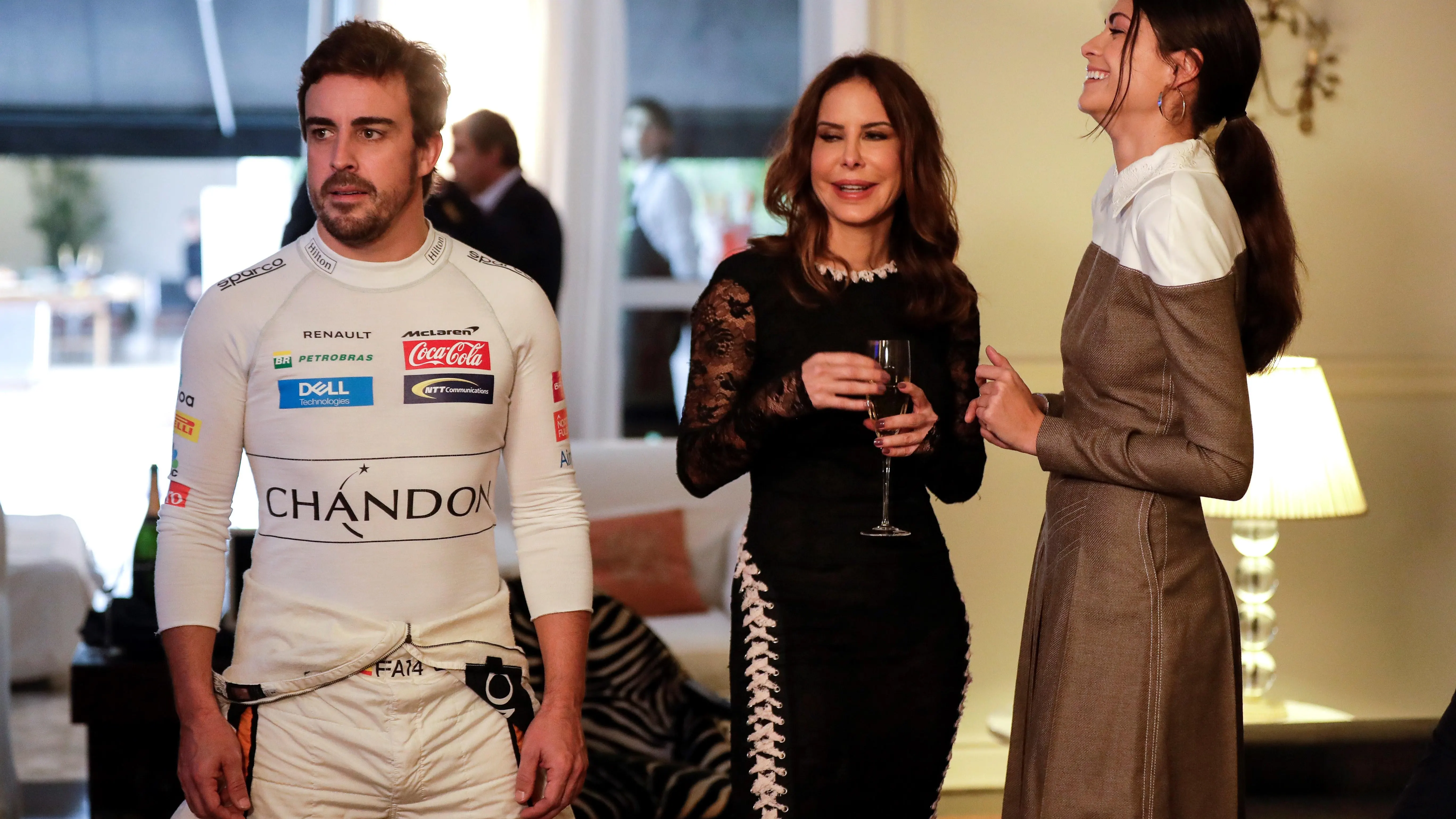 Fernando Alonso, en un acto promocional en Sao Paulo