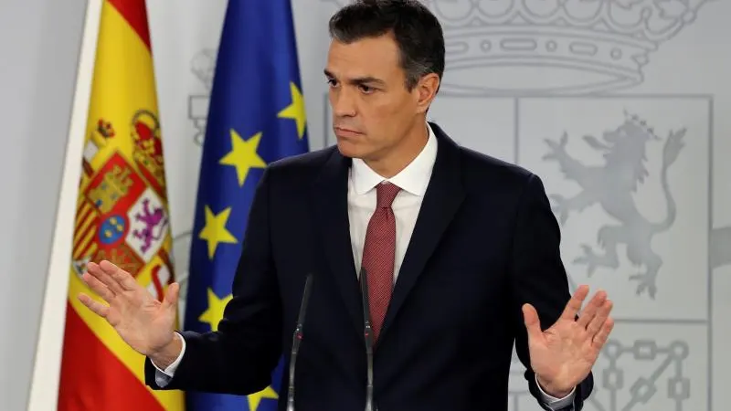 El presidente del Gobierno, Pedro Sánchez