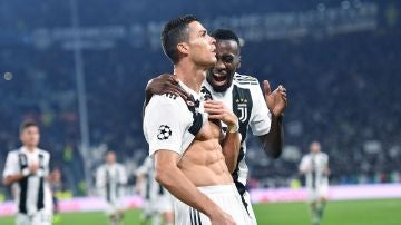 Cristiano Ronaldo celebra su gol ante el United