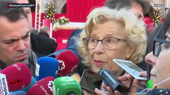 Carmena: "No puede ser que Franco tenga un lugar de exaltación, lo más importante es cumplir la Ley de Memoria Histórica" Carmena: "No puede ser que Franco tenga un lugar de exaltación, lo más importante es cumplir la Ley de Memoria Histórica"